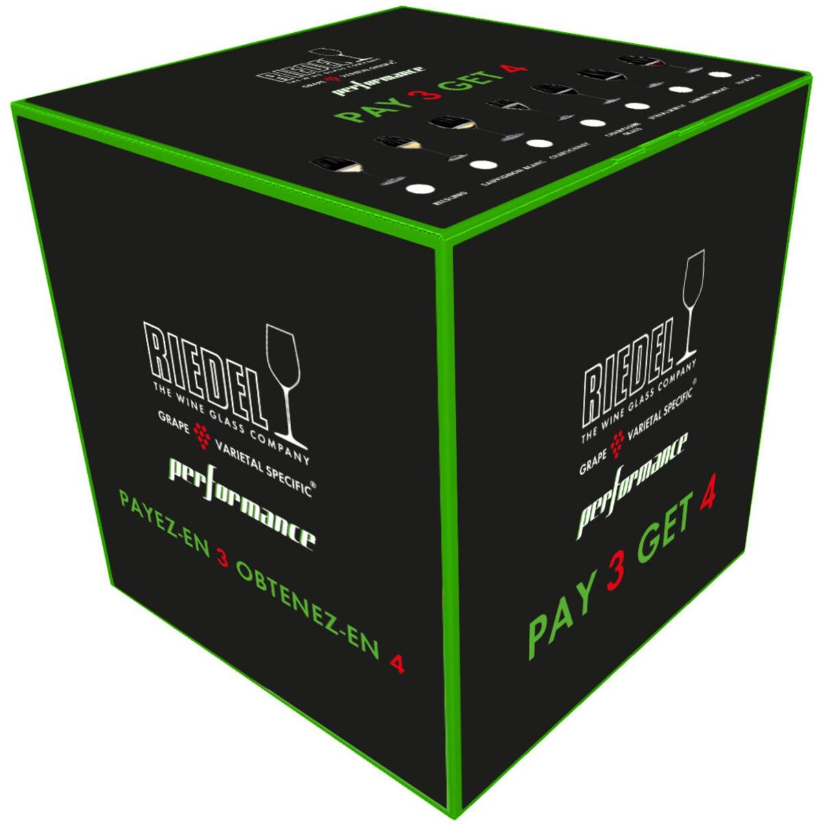 Performance Cabernet/Merlot vinglass 4-pakning