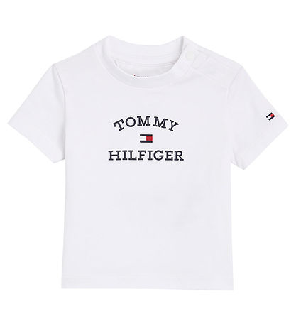 Tommy Hilfiger S?t - T-shirt/Shorts - Hvid/Navy
