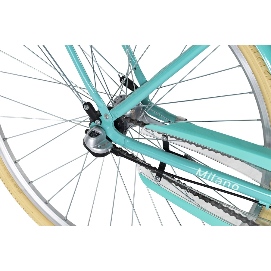 DaCapo Cityrad 3-Gänge Damenfahrrad Milano 28 Zoll Türkis