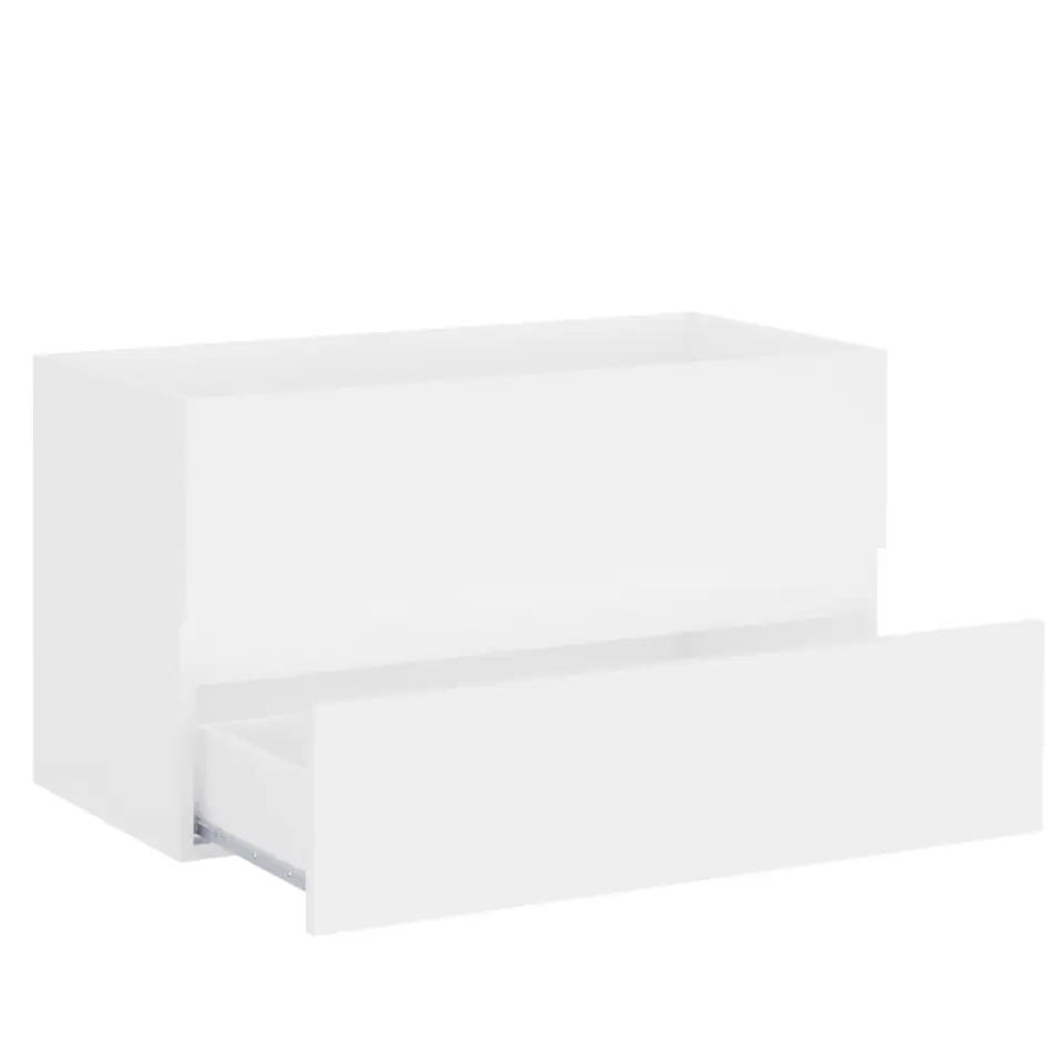 vidaXL - Wastafelkast - Wit - Bewerkt hout - 80 x 38.5 x 45 cm