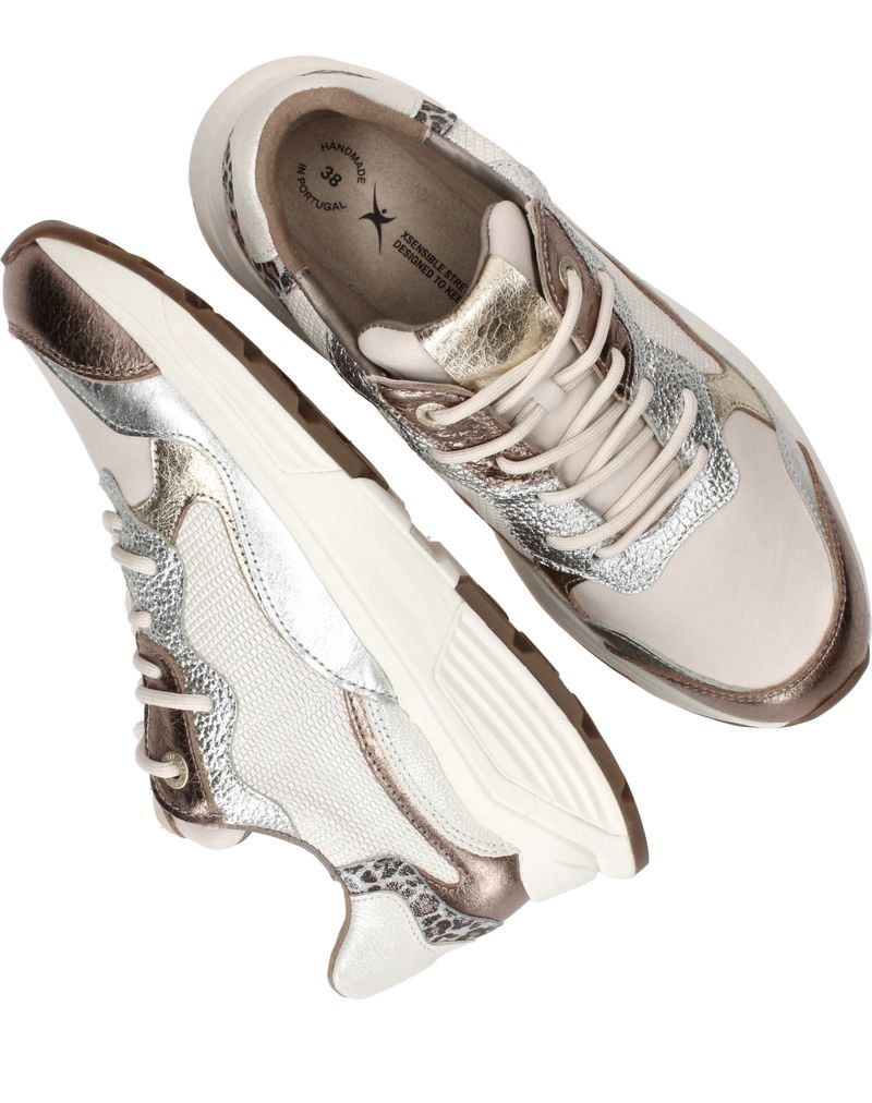 Xsensible Rainbow Stretchwalker Sneakers Beige Dames