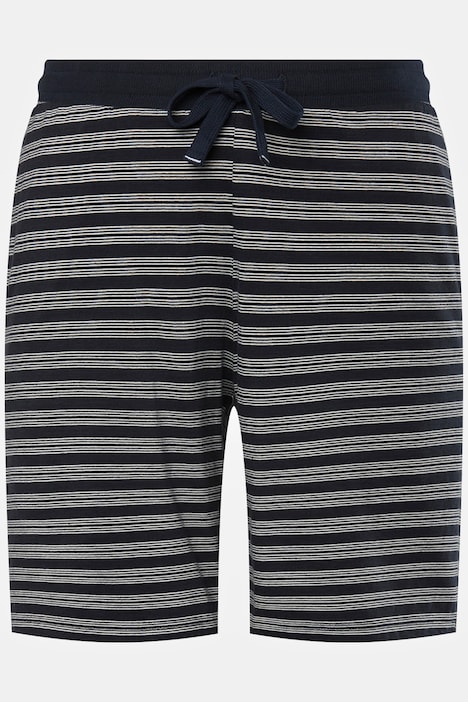 Schlafanzug, Homewear, kurzer Zweiteiler, T-Shirt, geringelte Shorts, bis 8 XL
