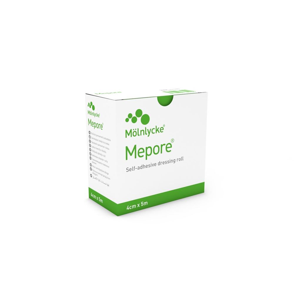 MEPORE Wundverband 4cmx5m unsteril Rolle 1 Stk