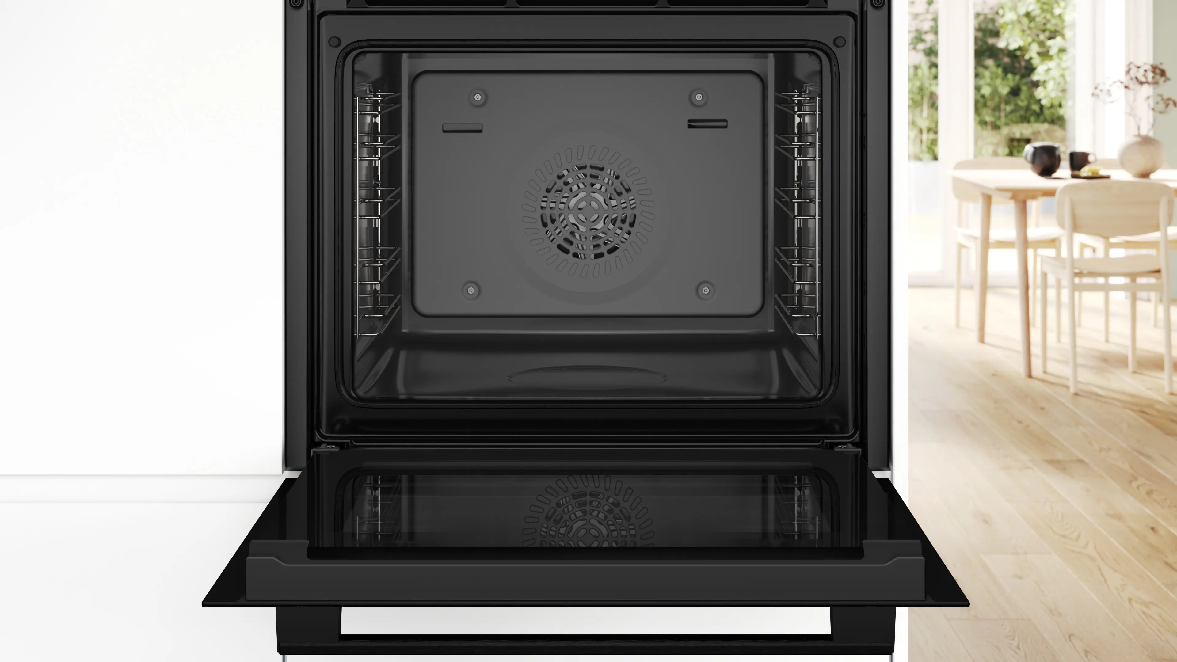 Serie 6 Bakoven 60 x 60 cm Zwart