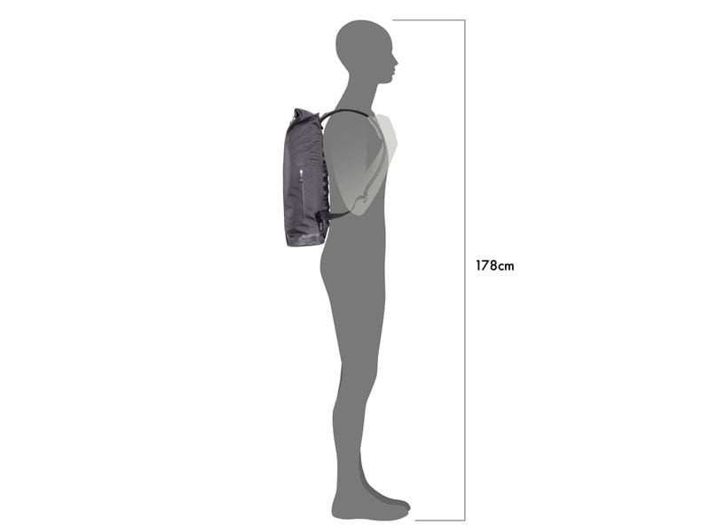 Ortlieb Duffle Bag Daypack Metrosphere 21 l, Black embossed Daypack für den Traveller