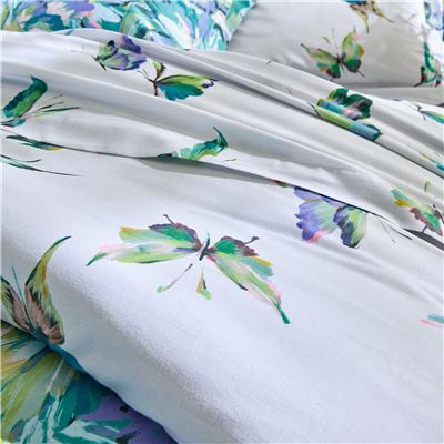 Linge de lit motif papillons - BECQUET CRÉATION