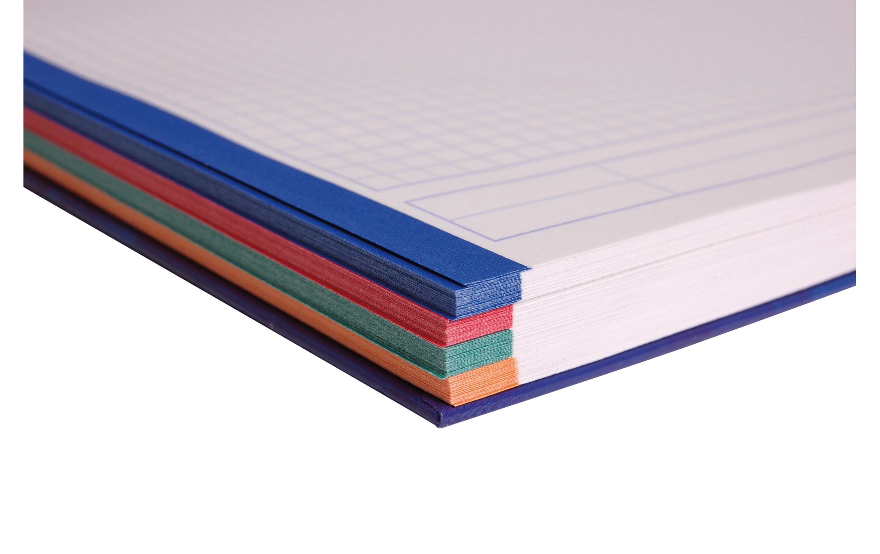 Schulheft Bindo Block 120 Blatt, A4, 5 mm kariert, 5 StückSchulblock im A4 Format mit Kopfdruck