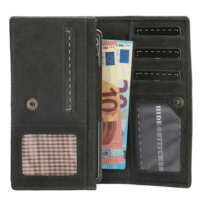 Hide & Stitches Idaho Portemonnee Zwart