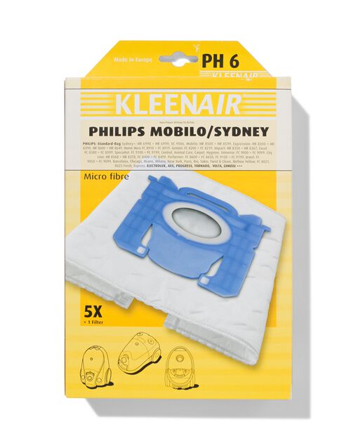 sacs aspirateur pour Philips Mobilo/Sydney