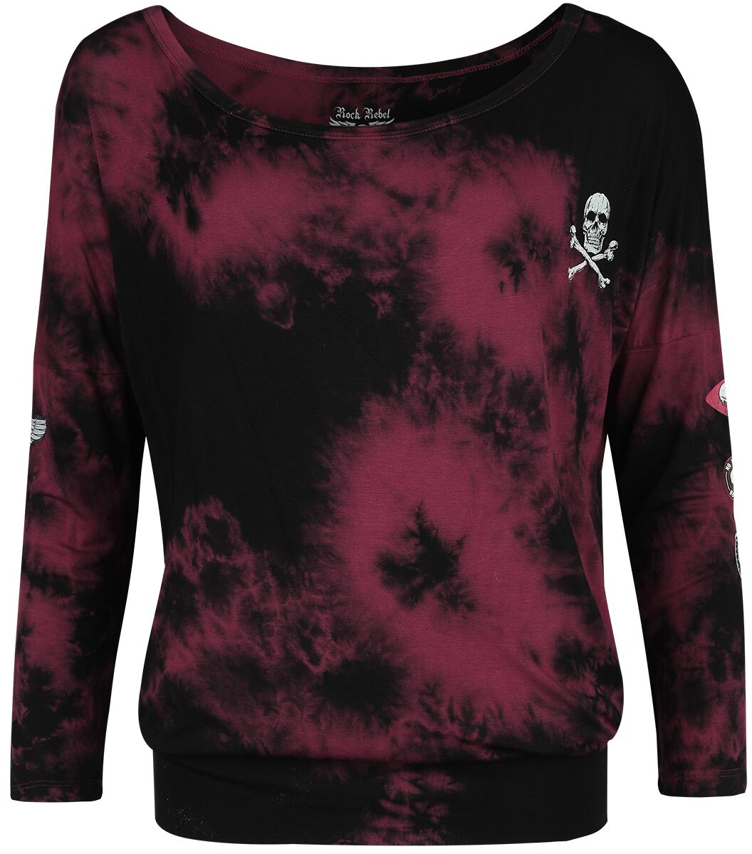 Haut Manches Longues Tie Dye | Rock Rebel by EMP T-shirt manches longues