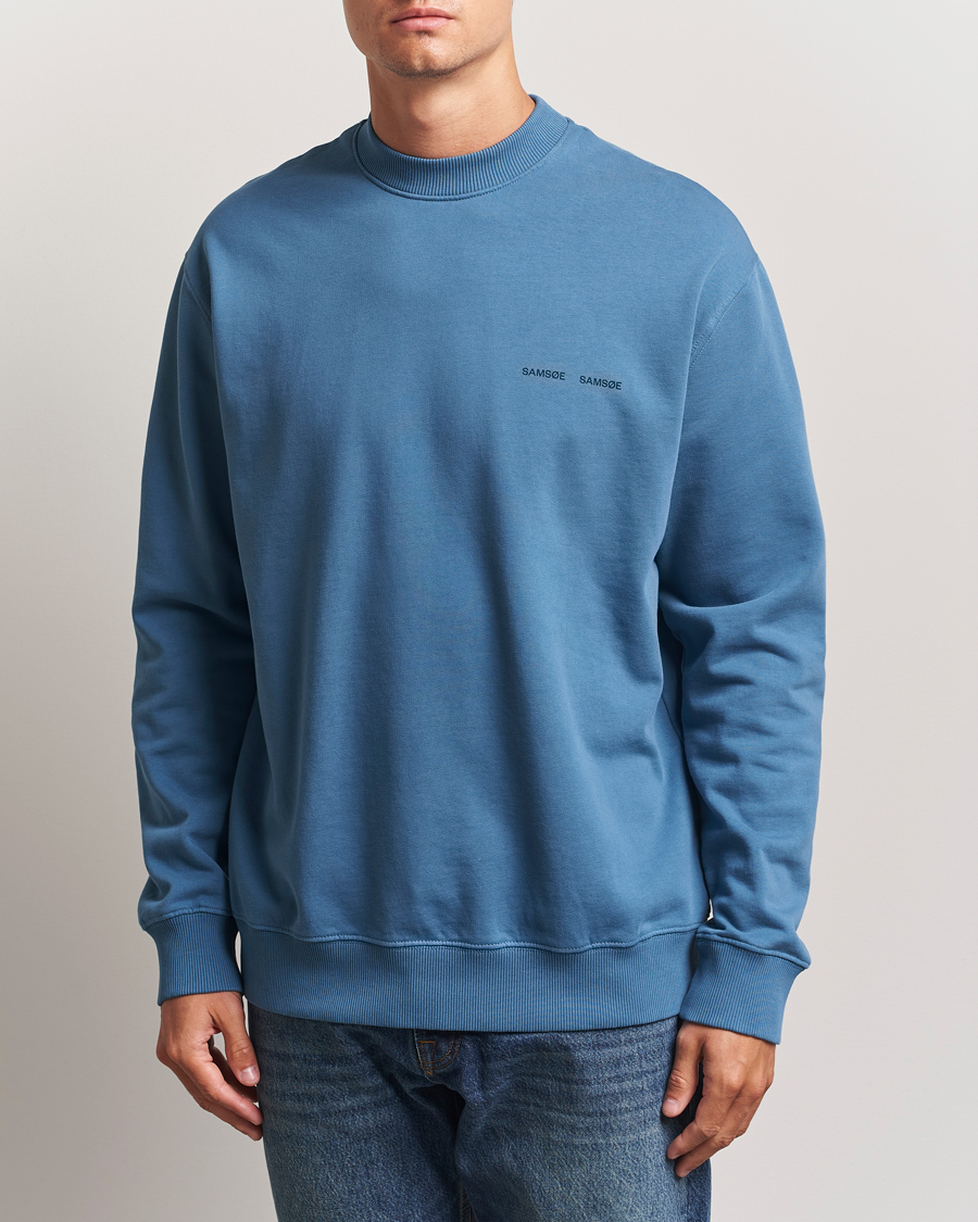 Samsøe Samsøe Norsbro Crew Neck Sweatshirt Stellar Blue