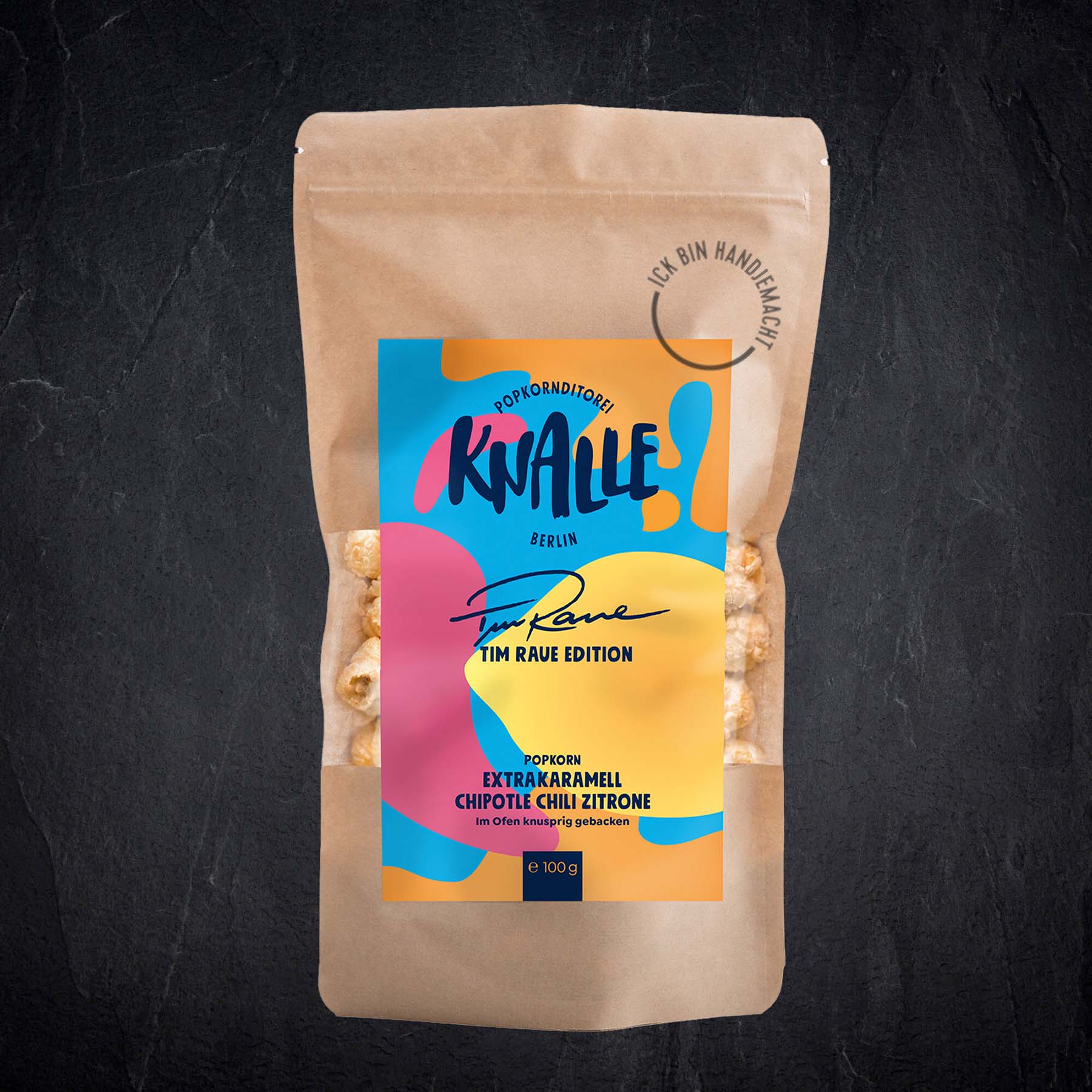 KNALLE Popcorn mit Extrakaramell Chipotle Chili Zitrone - Tim Raue Edition