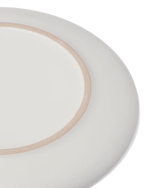 petite assiette Helsinki émail réactif blanc Ø20cm