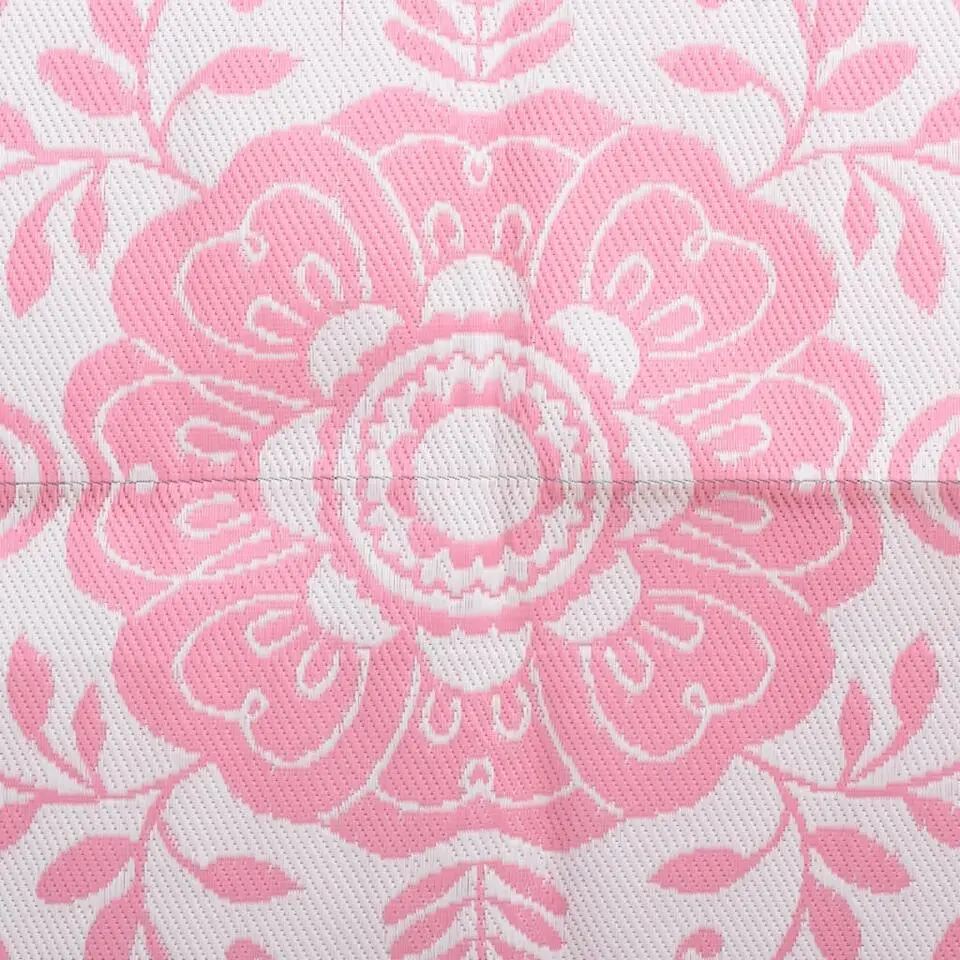 vidaXL - Tuinkleed - Roze - Polyetheen - 190 x 290 cm