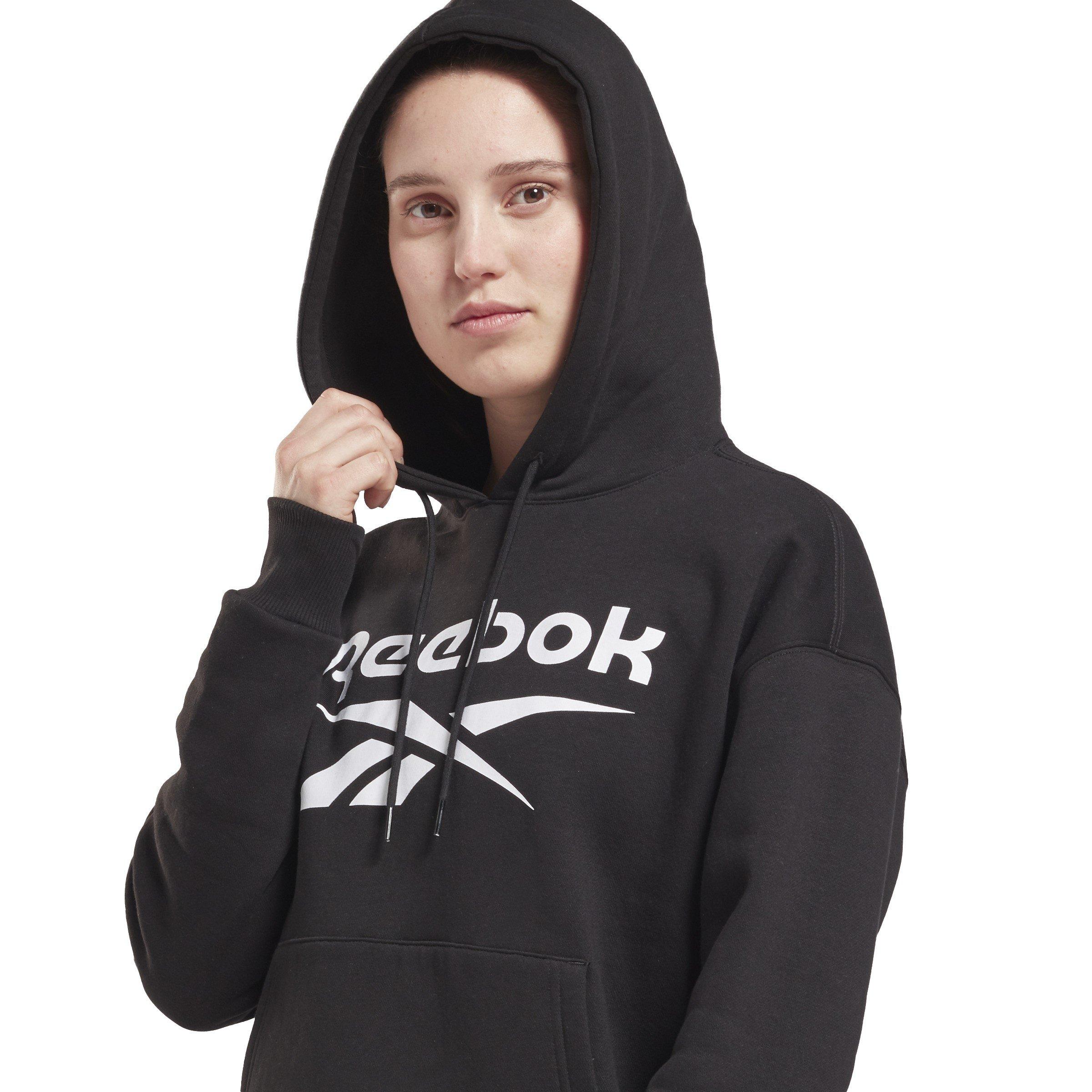 Reebok Identity Logo Fleece Hoodie Womens Sweatshirt