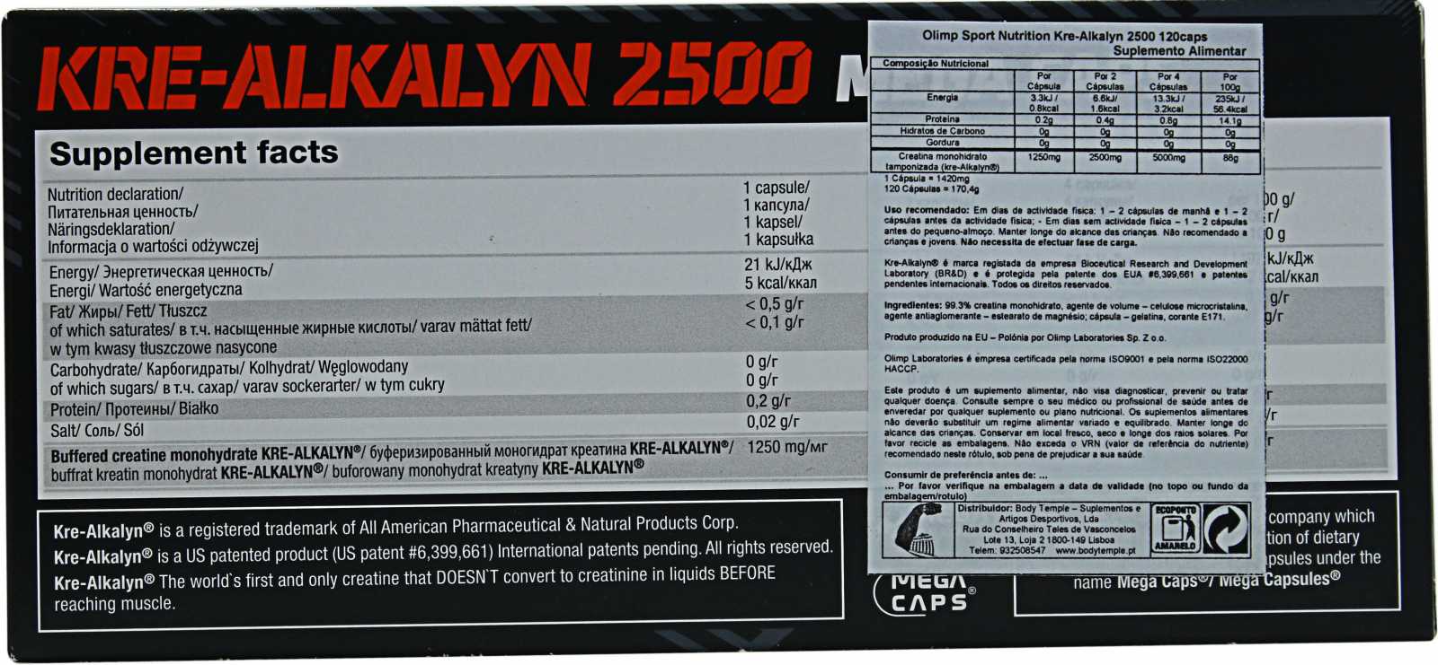 Olympus Kre-Alkalyn 2500 em 120 cápsulas
