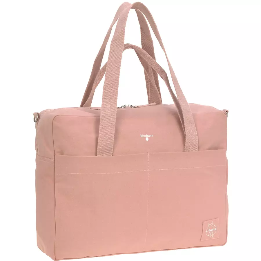 LÄSSIG Wickeltasche Green Label Cotton Essential Bag rosa