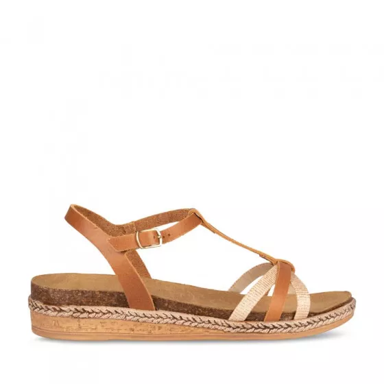 Sandales COGNAC MEGIS CASUAL