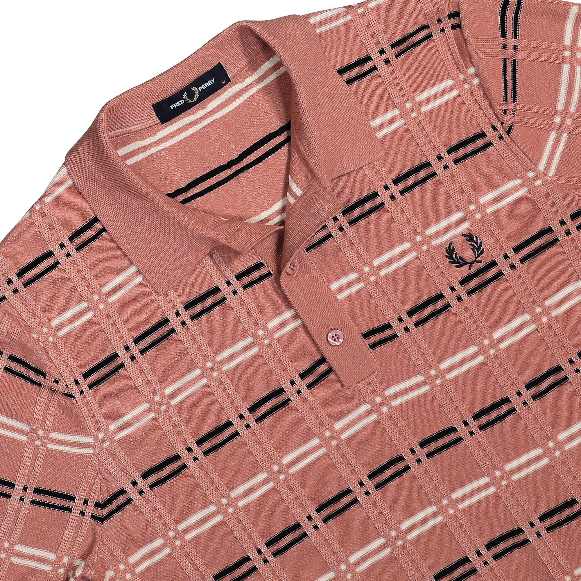 Fred Perry<br>Striped Rib Knitted Shirt