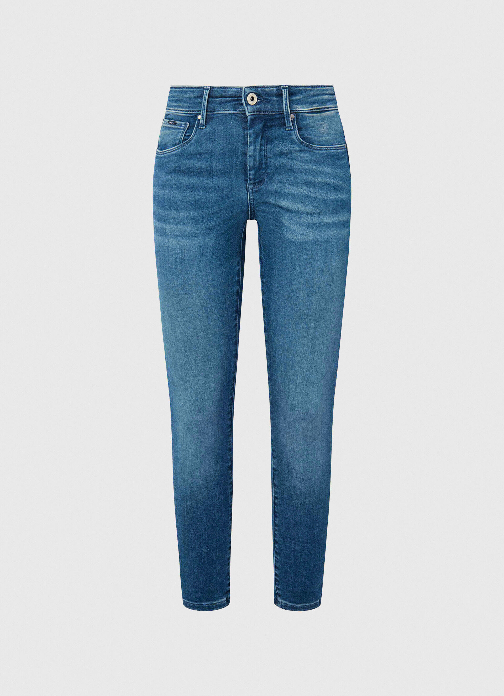 Calça jeans Zoe Fit Skinny de cintura média - jeans