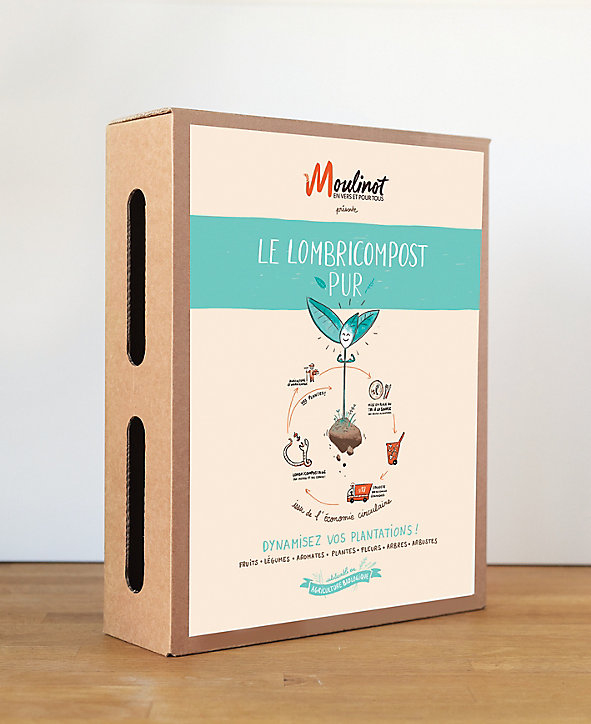 Boîte Lombricompost 2,5 kg