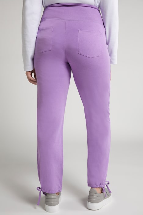 Bellieva-Sweatpants, extrabreiter Bund, Biobaumwolle