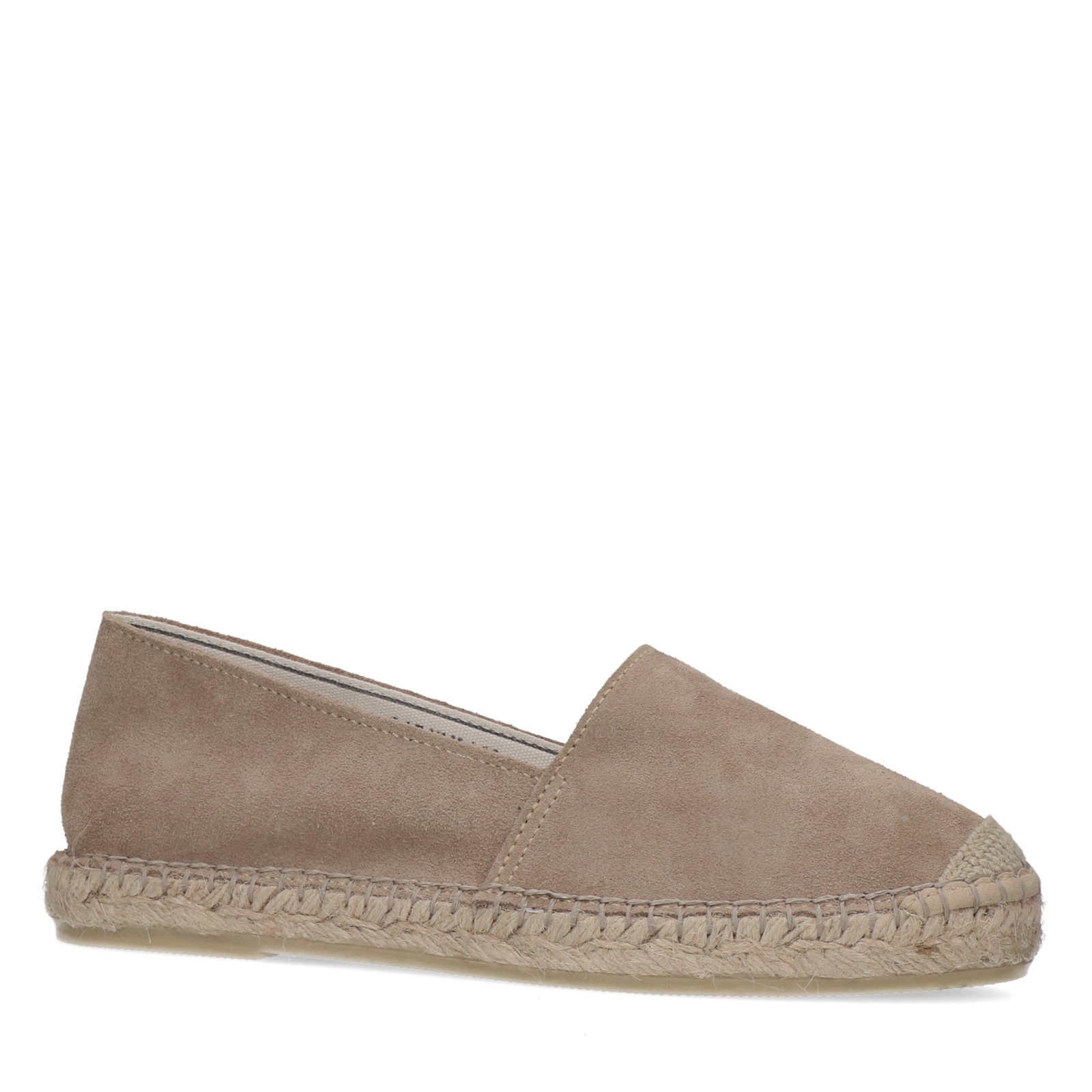 Taupe suède espadrilles