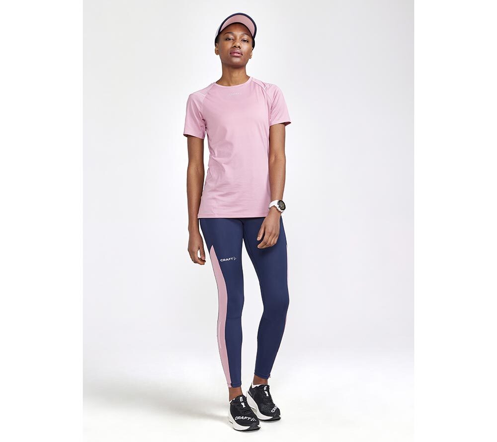 Craft PRO Hypervent Hardloopshirt Korte Mouwen Roze Dames