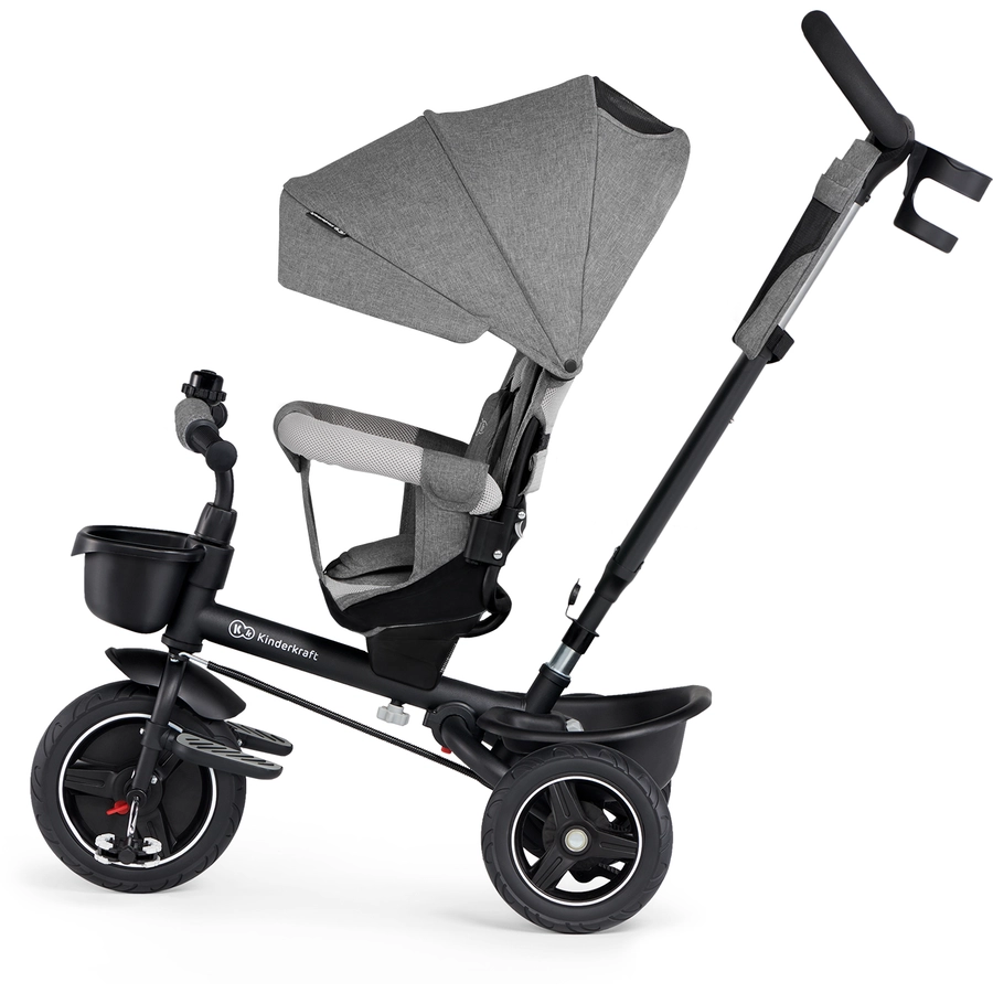 Kinderkraft 5 in 1 Dreirad SPINSTEP, platinum grey