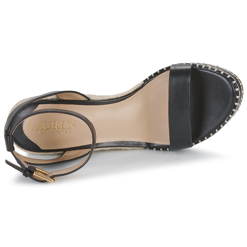 Lauren Ralph Lauren - HILARIE-ESPADRILLES-WEDGE Negro