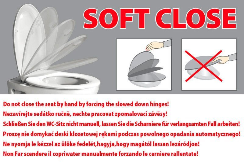 Sapho Porto softclose toiletzitting wit