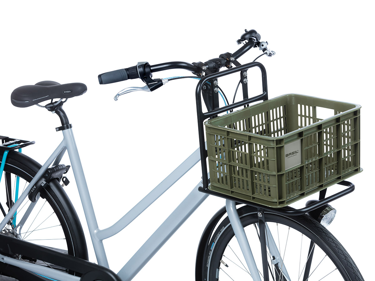 Basil S fietskrat - Moss Green
