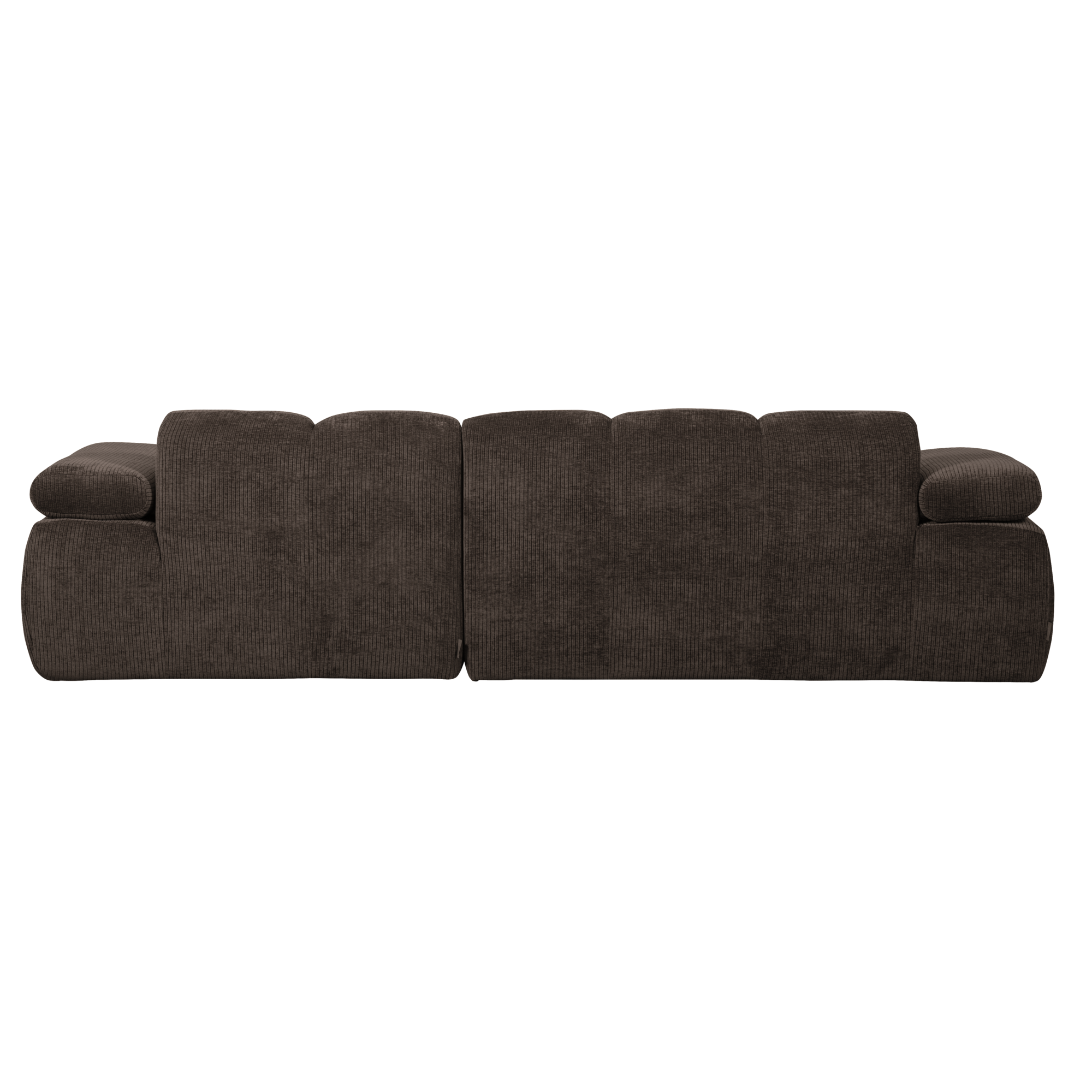 Chaise Longue Mojo Mojo Chaise Longue Rechts - Geweven Ribstof - Bruin