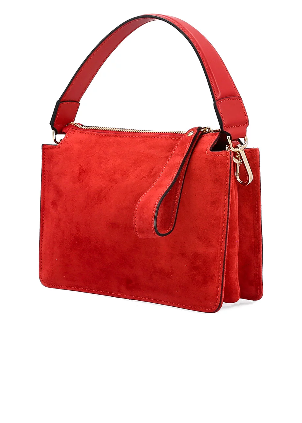 PETIT SAC LOUISE VELOURS ROUGE