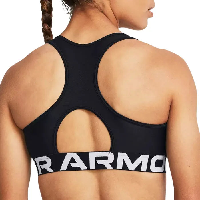 Under Armour HeatGear Mid Branded Sportbeha Dames