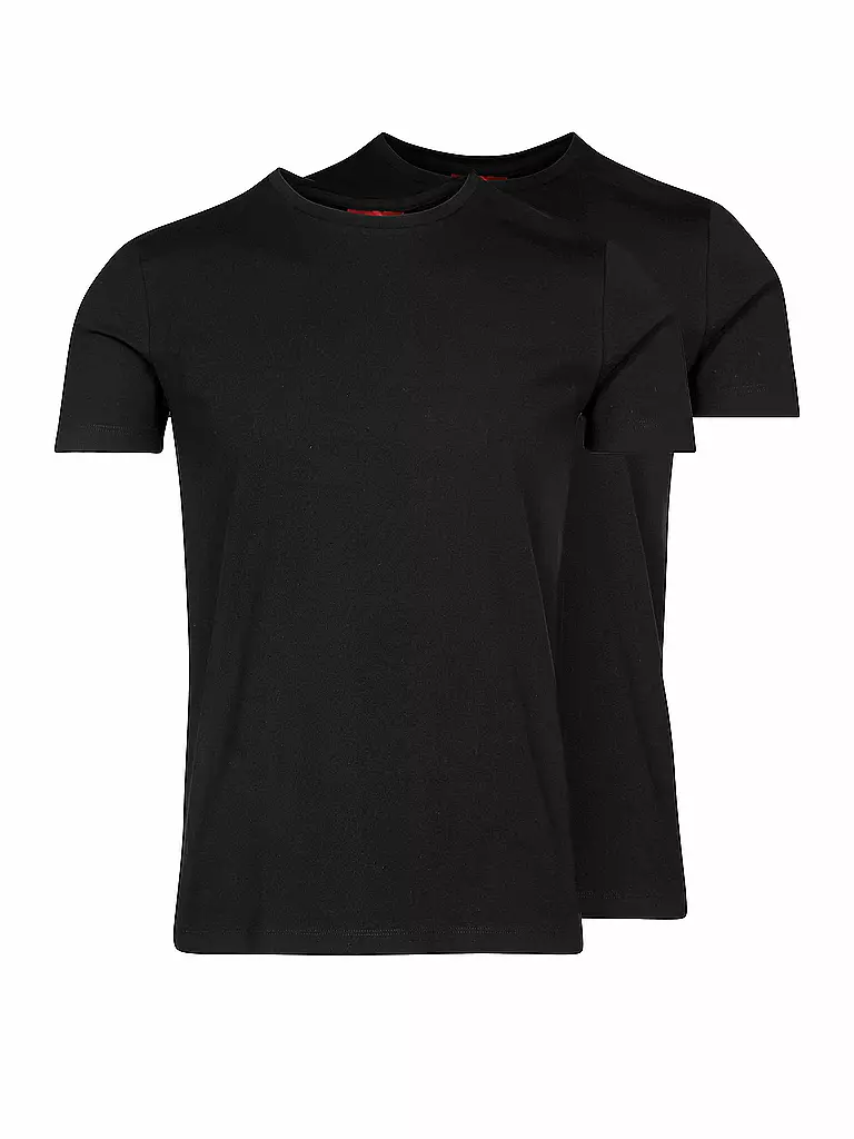 HUGO T-Shirt  2-er Pkg. schwarz