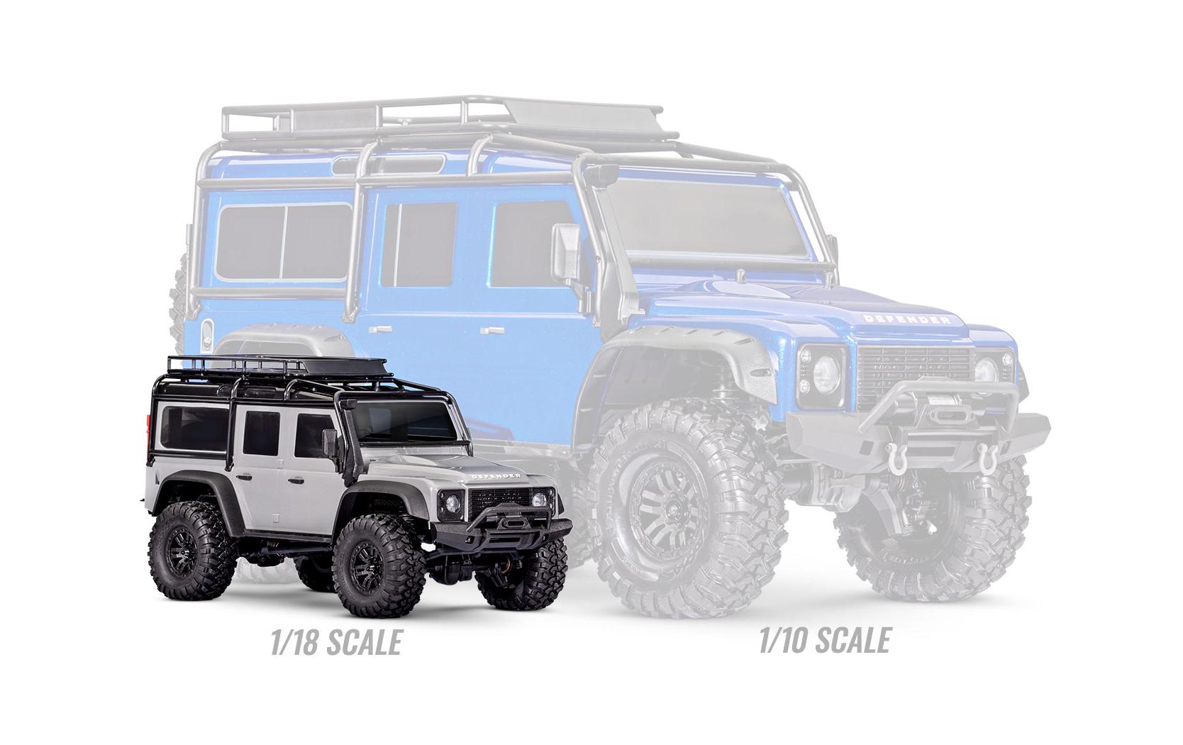 Scale Crawler TRX-4M Land Rover Defender Grün, RTR, 1:18<br>TRX-4 Performance im Mini-Format