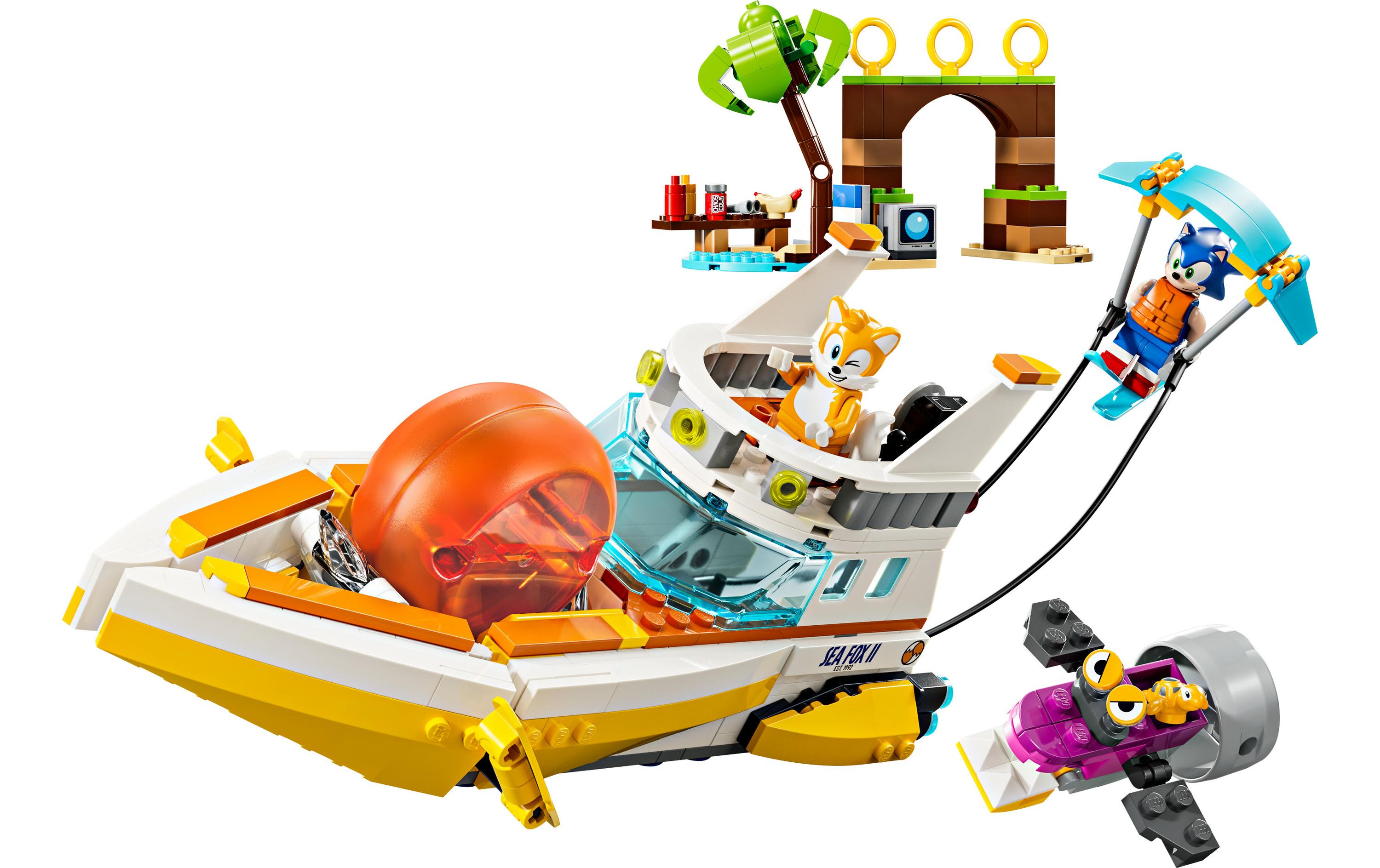 Sonic Tails Abenteuerboot 76997Bauset für Kinder für unzählige Abenteuer mit Sonic
