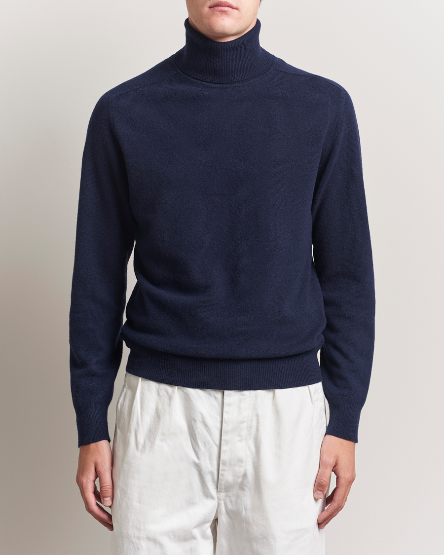 Altea Wool/Cashmere Rollneck Navy