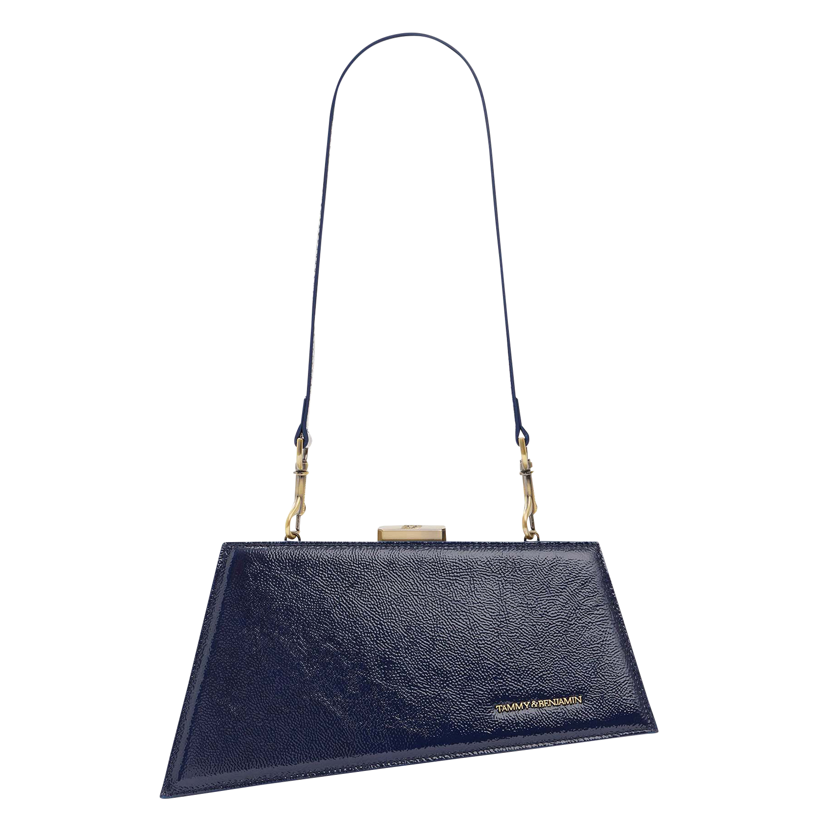 JAY - Sac pochette en cuir de vachette| Bleu
