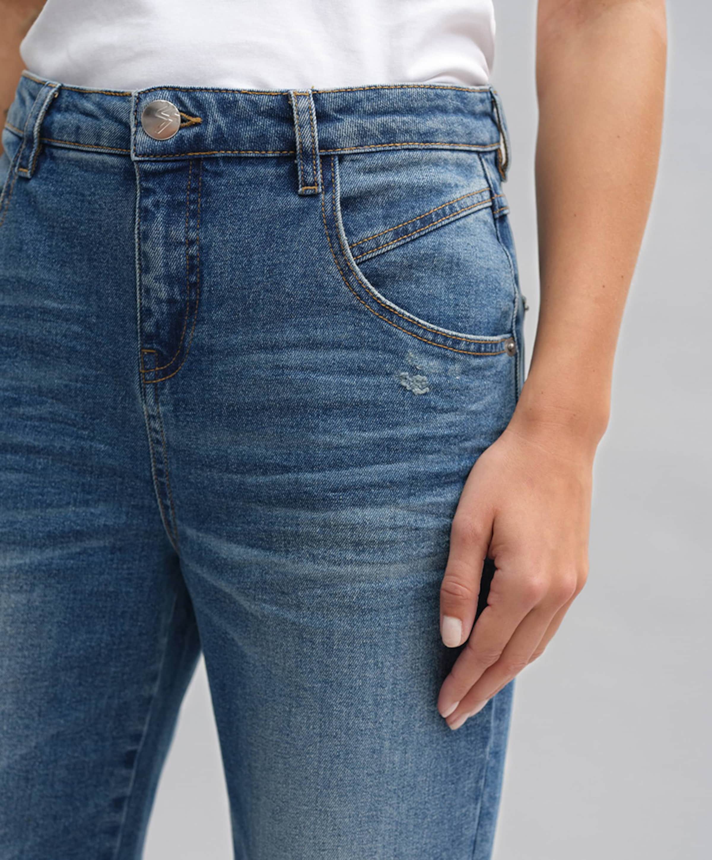 OPUS Lani twist dames jeans blauw