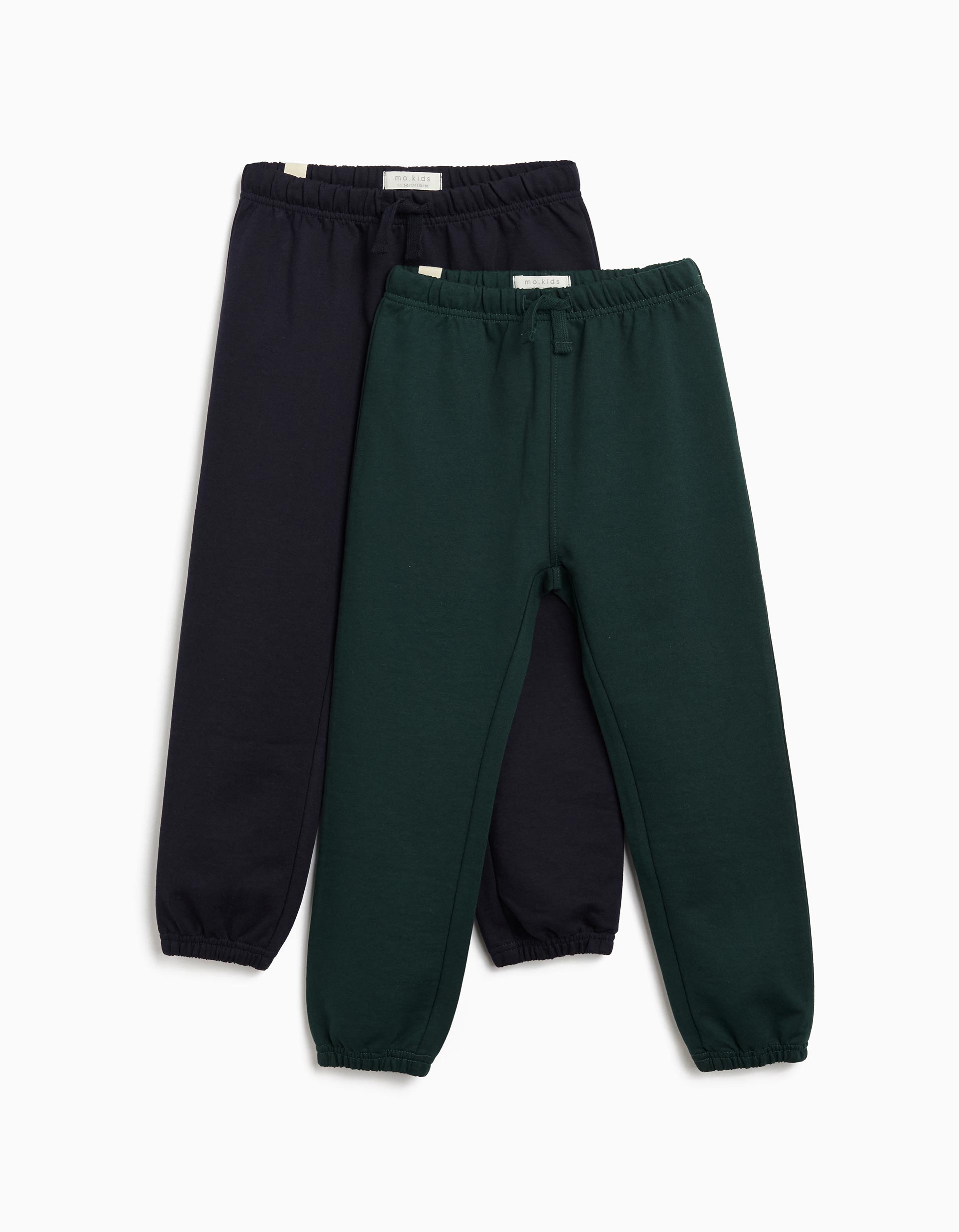 Pack 2 Joggers de Felpa, Menino, Verde Escuro