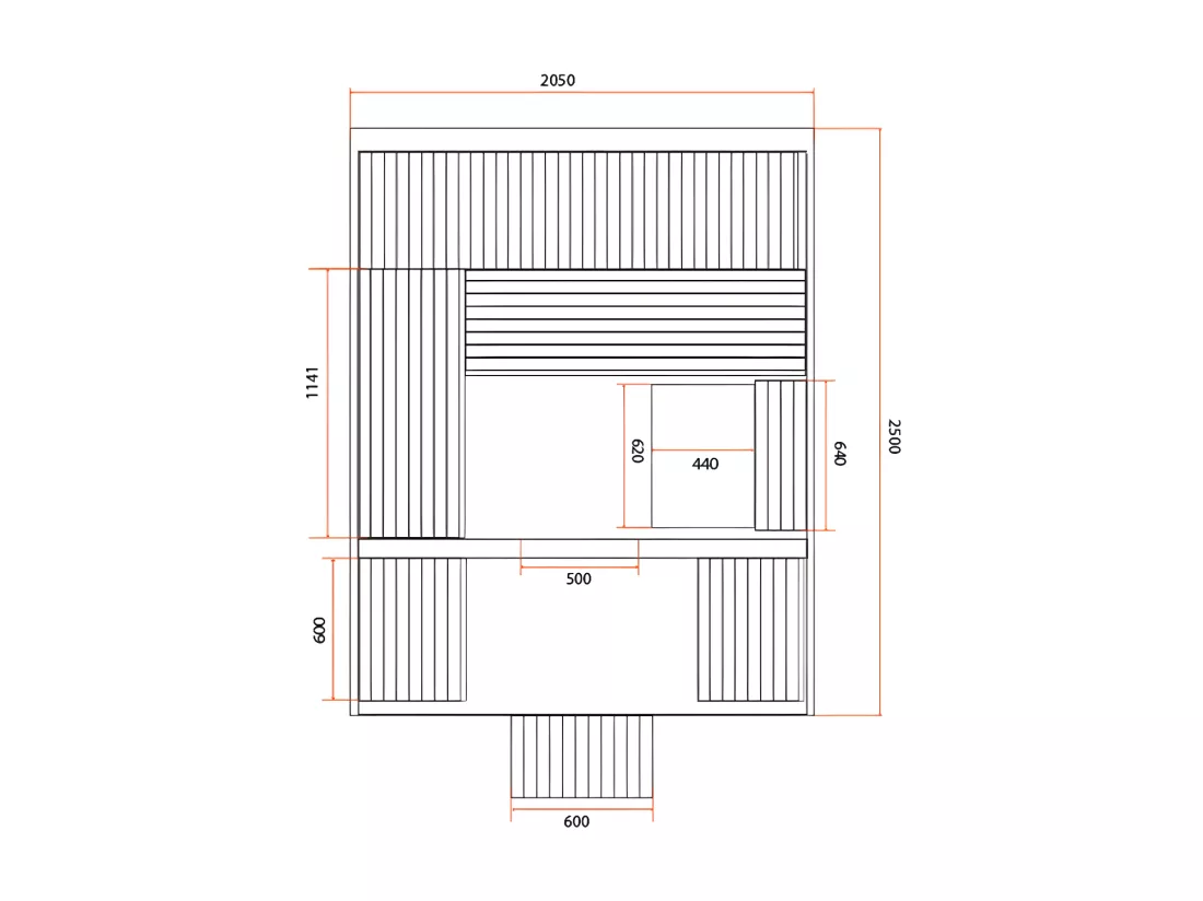 Sauna traditionnel d'extérieur Gaïa Luna - Holl's