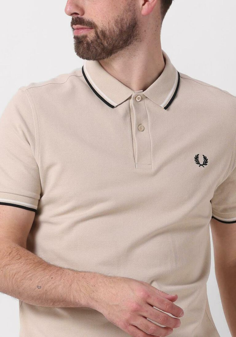 FRED PERRY ecru fred perry polo the twin tipped fred perry shirt