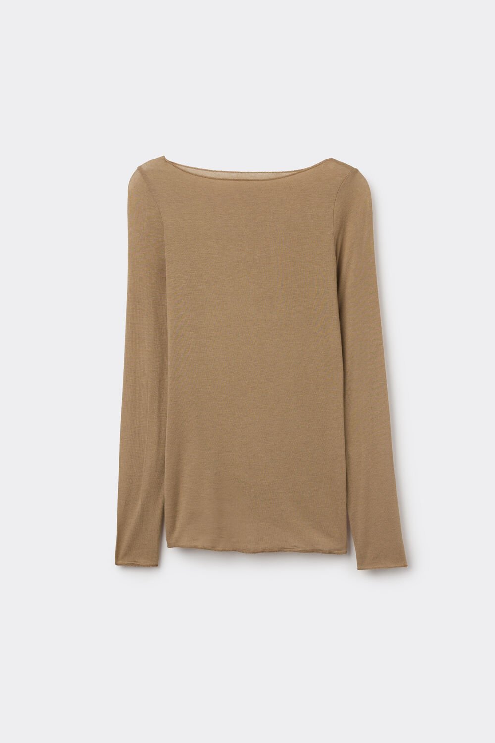 Blusa ultraleve de cashmere com decote canoa