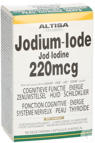 Altisa Vitamins Iode 220mcg Gélules 90