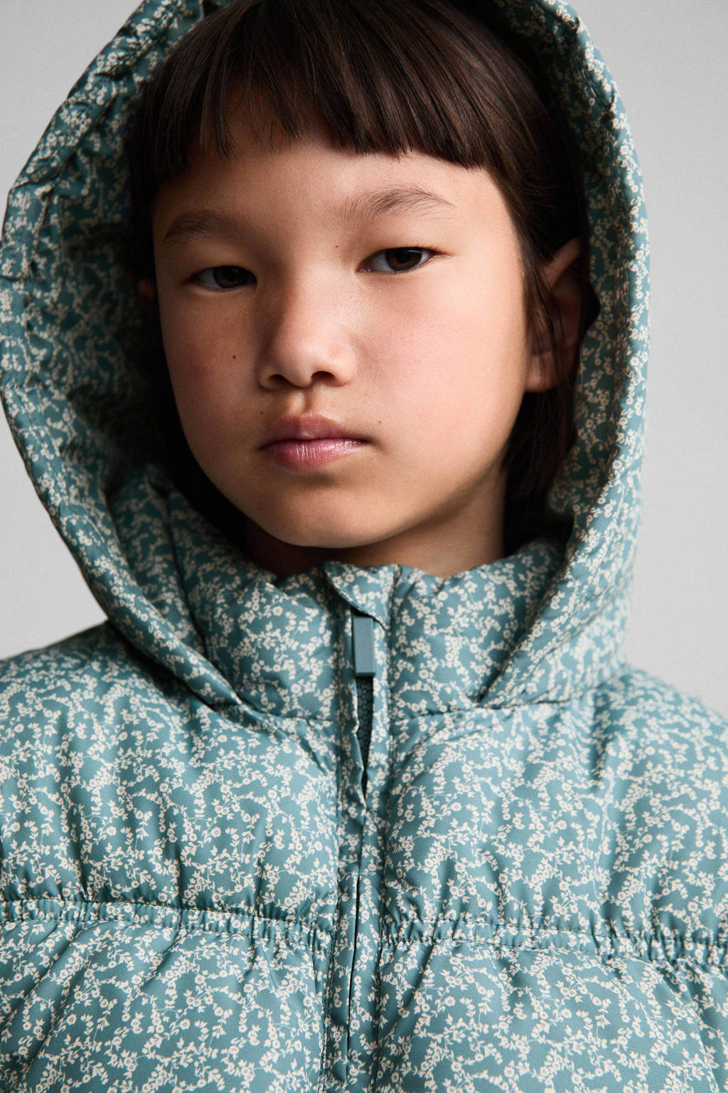bodywarmer met all over print groen