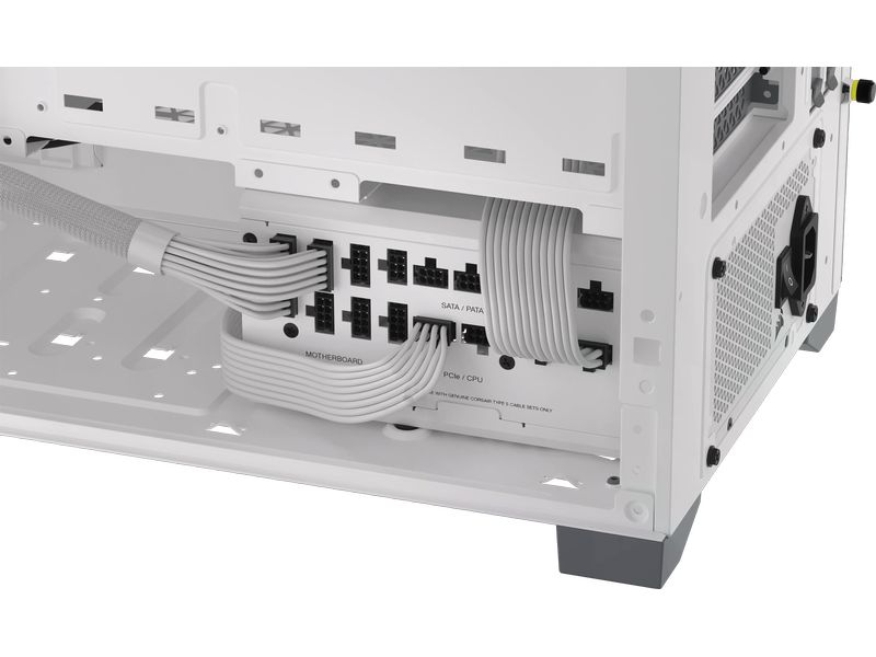 Corsair Netzteil RMx SHIFT White RM1200x 1200 W Vollmodulares ATX-Netzteil mit 1200 W und 80 PLUS Gold Zertifizierung