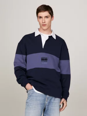 Camisa de rugby tonalmente texturizada
