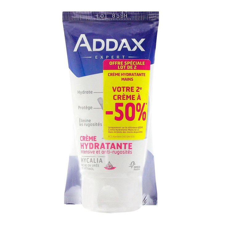 Crème hydratante mains 2ème à -50%